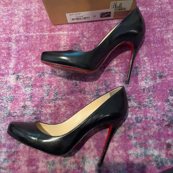 Christian Louboutin Elisa 100 Black skinny heel 37